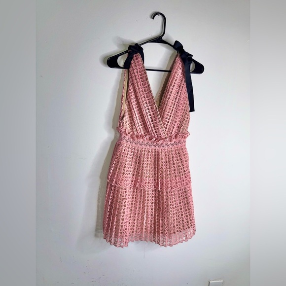 SELF PORTRAIT Cutwork Mini Dress - Picture 4 of 11